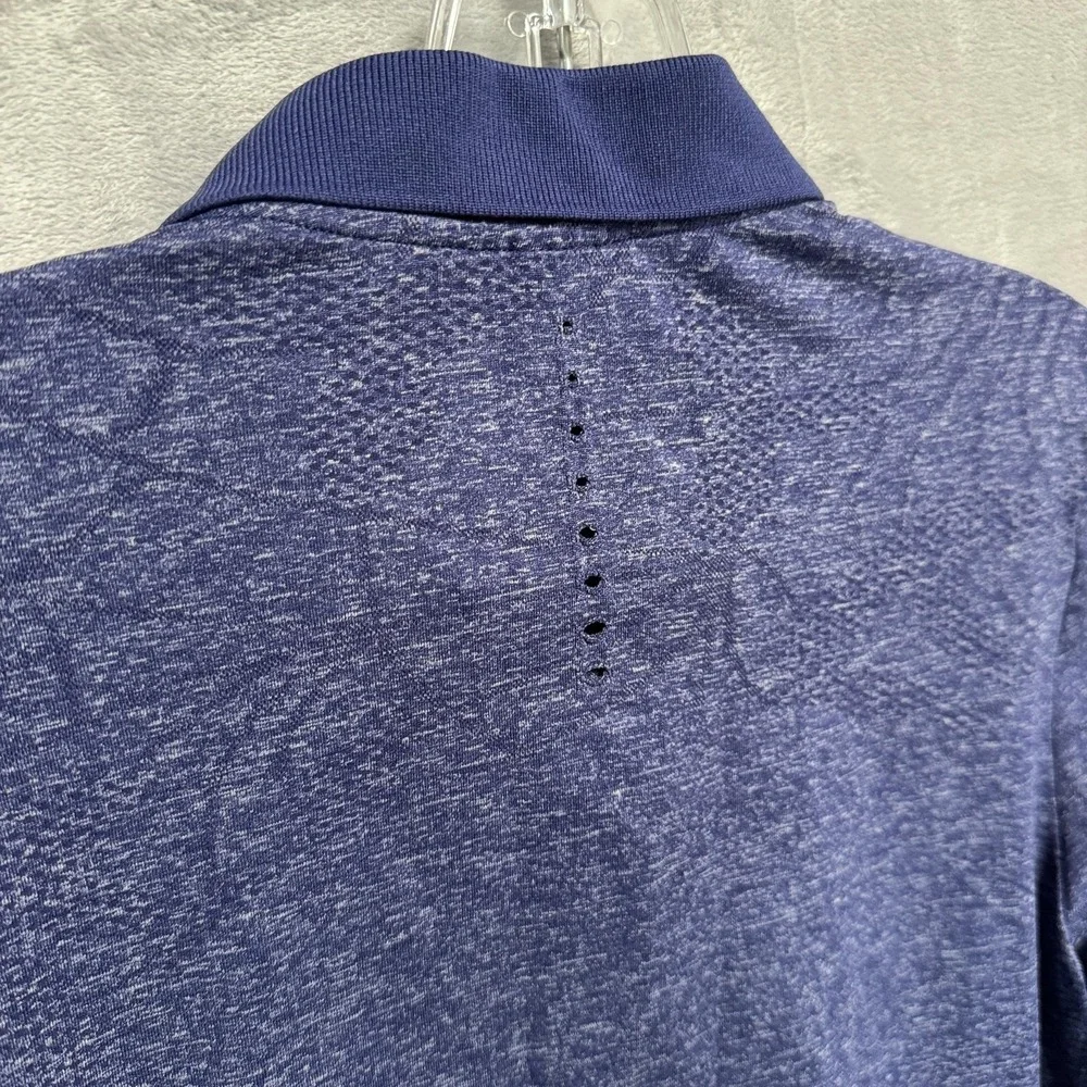 Adidas Golf Climacool Polo Shirt Mens Small Blue Long Sleeve Performance Stretch